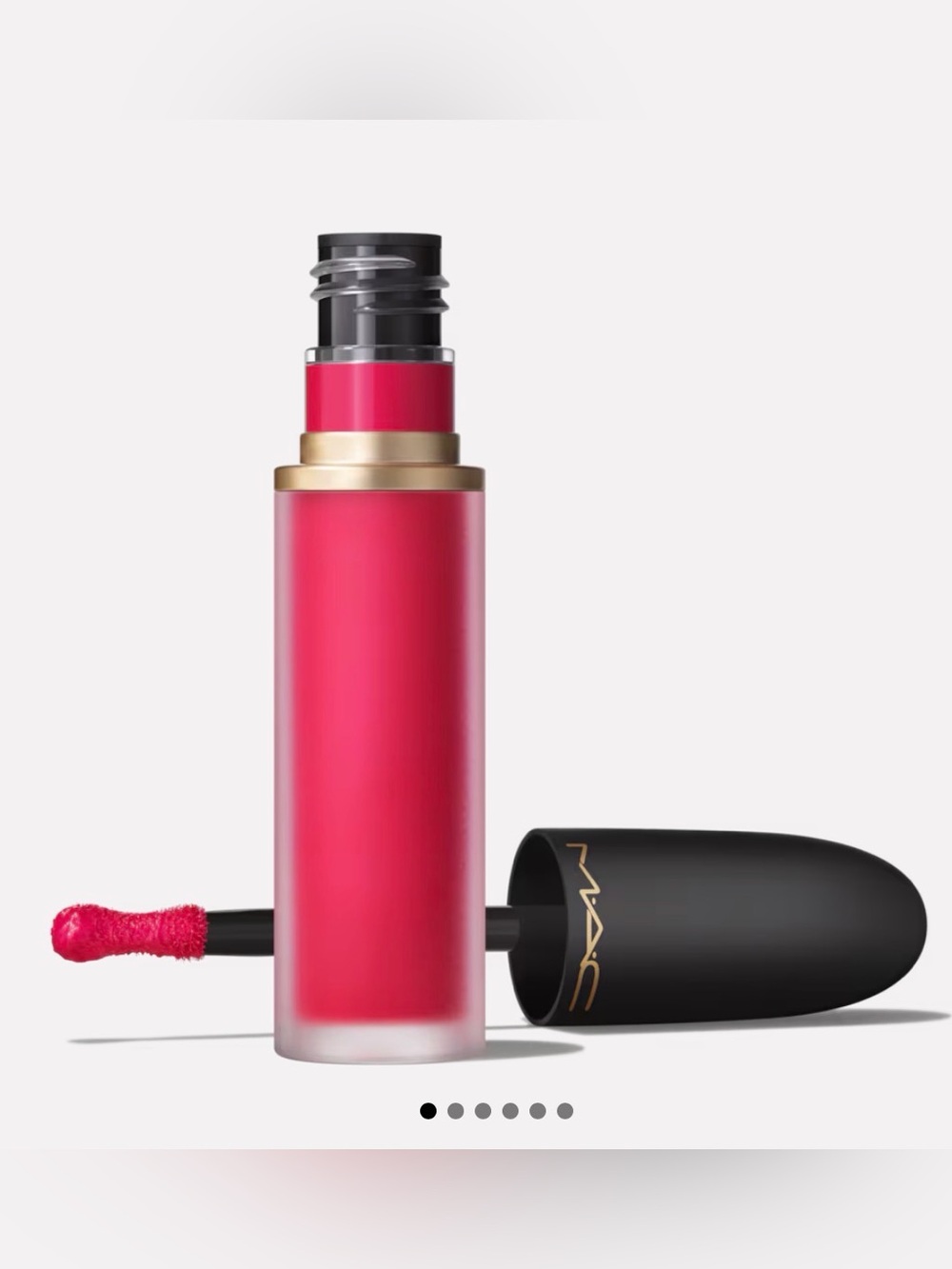MAC Cosmetics POWDER KISS LIP + CHEEK MOUSSE in Hot Pink